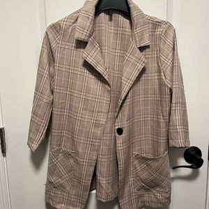 shein quarter sleeve blazer